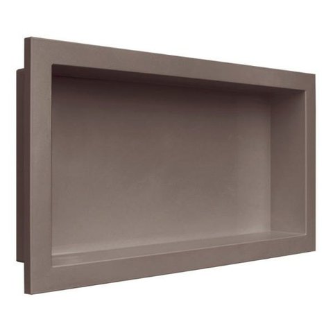 Nicho Banheiro Embutir 30 x 60cm Plástico Cinza Cappuccino - Metasul
