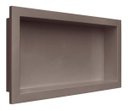 Ver imagem 1 de Nicho Banheiro Embutir 30 x 60cm Plástico Cinza Cappuccino - Metasul