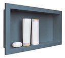 Ver imagem 2 de Nicho Banheiro Embutir 30 x 60cm Plástico Cinza Chumbo - Metasul