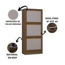 Ver imagem 6 de Kit Sapateira Spin Tropical 3 Portas e 2 Mesas de Cabeceira/centro Poquema