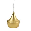 Ver imagem 1 de Luminária Pendente 30x20cm Metal Cirque Dourada Iluminação