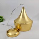 Ver imagem 4 de Luminária Pendente 30x20cm Metal Cirque Dourada Iluminação