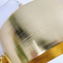 Ver mais imagens de Luminária Pendente 30x20cm Metal Cirque Dourada Iluminação