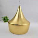 Ver imagem 3 de Luminária Pendente 30x20cm Metal Cirque Dourada Iluminação