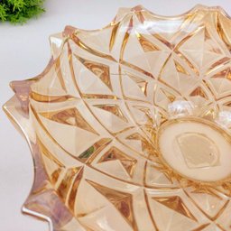 Centro De Mesa Decorativo Vaso Vidro 11x39cm Decoração Ambar - 6