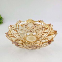 Centro De Mesa Decorativo Vaso Vidro 11x39cm Decoração Ambar - 3