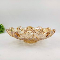 Centro De Mesa Decorativo Vaso Vidro 11x39cm Decoração Ambar - 4