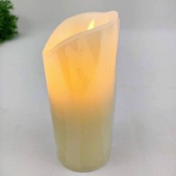 Vela De Led Cintilante Redonda Decorativa 13x5,5cm PP - 5