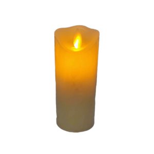 Vela De Led Cintilante Redonda Decorativa 13x5,5cm PP