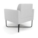 Ver imagem 5 de Kit 2 Poltronas Base X Industrial Preto Marisa Linho Cinza A05 D03 - D'Rossi