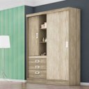 Ver imagem 1 de Guarda-Roupa Solteiro 2 Portas Slim Demóbile