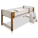 Ver imagem 4 de Cama Elevada Solteiro Lari com Nichos e Colchão
