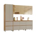 Ver mais imagens de Cozinha 5 Peças Nesher Rainha 4 Portas Vidro 100% MDF
