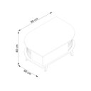Ver imagem 2 de Mesa de Centro Indianápolis Cumaru Opala Madetec