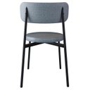 Ver imagem 7 de Cadeira de Jantar Estofada Kit 4 Nyka M25 Linho Cinza/preto - Mpozenato