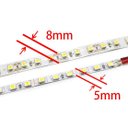 Ver imagem 4 de Fita Led 3528 120 Led's 5mm 5 Metros Ultra Fina Ip20 12v 12w Branco Quente 2700k