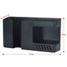 Suporte Duplo Celular Controle Remoto Fixação Adesivo Parede:Preto - 3
