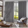 Cortina Blackout com Voal 10,00 x 2,30 Cinza - 1