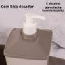 Conjunto Dispenser Porta Detergente Esponja e Porta Sabão - 6