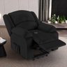 Poltrona do Papai Reclinável Sala de Cinema Madrid Elevação Lift Elétrico Pu Preto G23 - 1