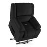 Poltrona do Papai Reclinável Sala de Cinema Madrid Elevação Lift Elétrico Pu Preto G23 - 8