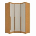 Ver imagem 1 de Guarda-Roupa Modulado de Canto Oblíquo 3 Portas 100% MDF Cairo