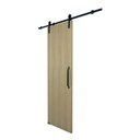 Ver imagem 6 de Porta Celeiro de Correr Verniz Kit Preto 210x90