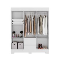 Guarda Roupa Acp Maya 6 Portas com Pés - Branco - 2