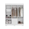 Guarda Roupa Acp Maya 6 Portas com Pés - Branco - 2