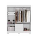 Ver imagem 2 de Guarda Roupa Acp Maya 6 Portas com Pés - Branco