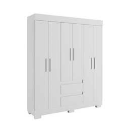 Guarda Roupa Acp Maya 6 Portas com Pés - Branco - 1
