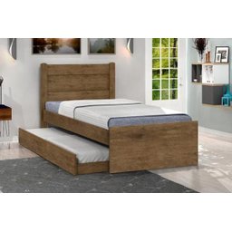 Cama Solteiro com Auxiliar Prisma Jequitibá - Jea Móveis - 2 Cama Solteiro com Auxiliar Prisma Jequitibá - Jea Móveis - 2