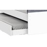 Cama Solteiro com Auxiliar Prisma Branco com Lilás - JeA Móveis - 4