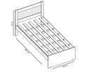 Ver imagem 5 de Cama Solteiro com Auxiliar Prisma Branco com Lilás - JeA Móveis