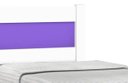 Ver imagem 3 de Cama Solteiro com Auxiliar Prisma Branco com Lilás - JeA Móveis