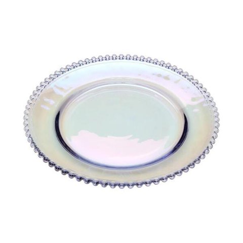 SOUSPLAT DE CRISTAL WOLFF PEARL RAINBOW 32x3cm
