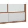 Guarda-roupa Joinville com Espelho Castanho com Off-white - Mirarack - 3