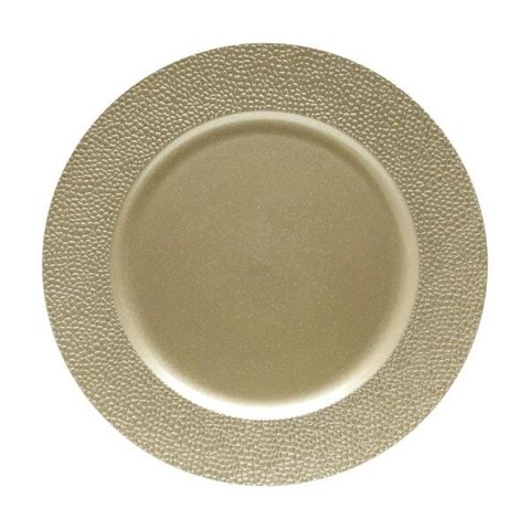 SOUSPLAT PLÁSTICO DOURADO 33x2cm
