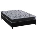 Ver imagem 1 de Conjunto Box Casal: Colchão Espuma Herval Ag65 Vitre + Base Crc Suede Black (138x188)