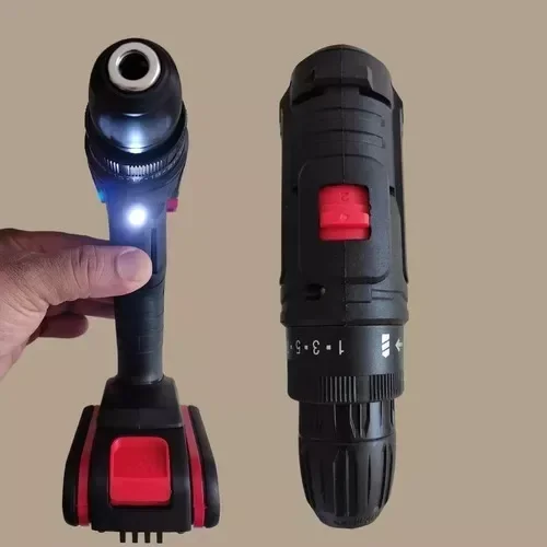 Furadeira Parafusadeira 1550rpm Portatil Bateria Potente 36v - 3