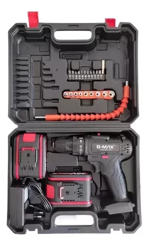 Furadeira Parafusadeira 1550rpm Portatil Bateria Potente 36v - 2