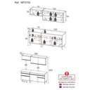 Ver imagem 5 de Cozinha Compacta 4 Peças com Armário e Balcão Mp3705 Veneza Gb Preta