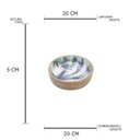 Ver imagem 5 de BOWL DE MADEIRA FLOWER 19,5x5cm