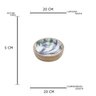 BOWL DE MADEIRA FLOWER 19,5x5cm - 5