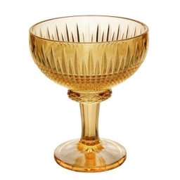 Conjunto 6 Taças Cristal Wolff para Sobremesa  Queen Âmbar 260Ml - 1