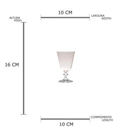 Conjunto 6 Taças de Cristal Bohemia para Vinho Bella Rosé Quartz 350M - 5