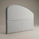 Ver imagem 7 de Cabeceira Cama Box Queen Colli 160cm Estofada Orgânica Moderna Chenille Bouclê Prata - Abmaza