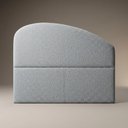 Ver imagem 1 de Cabeceira Cama Box Queen Colli 160cm Estofada Orgânica Moderna Chenille Bouclê Prata - Abmaza
