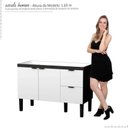 Ver imagem 2 de Gabinete Para Pia de Cozinha 120cm Madeira Colibri Cozimax Preto/Branco