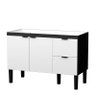 Gabinete Para Pia de Cozinha 120cm Madeira Colibri Cozimax Preto/Branco - 1